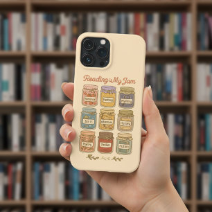 Reading Is My Jam Cute Book Lover Genre Jars  iPhone 13 Pro Max Case