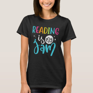 Reading is My Jam Halloween Librarian Library Rea T-Shirt