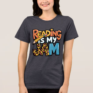 Reading is My Jam Tri-Blend Shirt