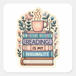 Reading Is My Personality Sticker - Cosy Bookworm 