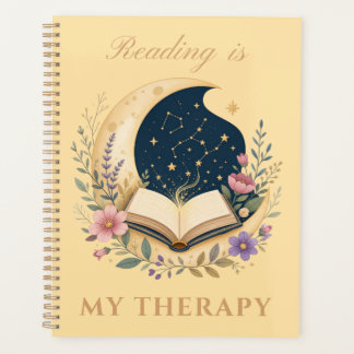 Reading is My Therapy Celestial Moon Planner