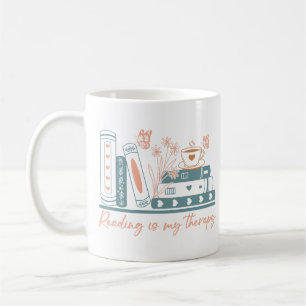 Reading Is My Therapy Coffee Mug