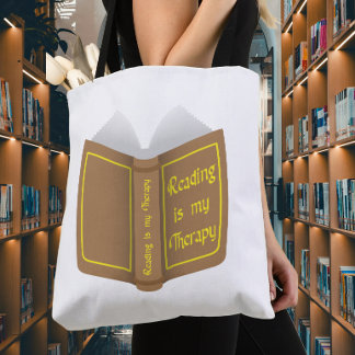 Reading is my Therapy Tote Bag