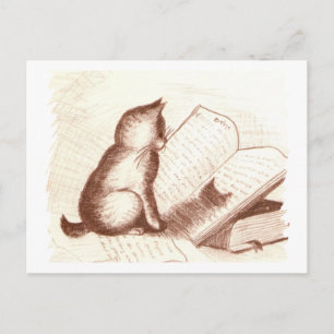 Reading is my Utopia Postcard