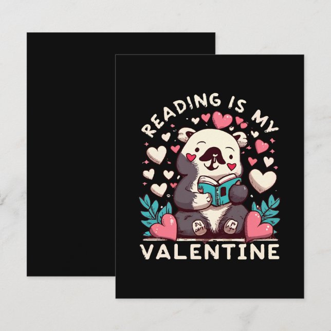 Reading Is My Valentine Card (Front/Back)