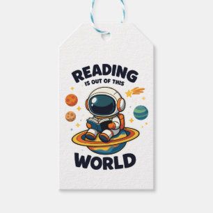Reading is out of this world gift tags