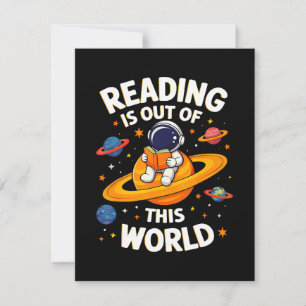 Reading Is Out Of This World Thank You Card