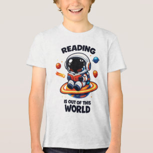 Reading is out of this world Tri-Blend shirt