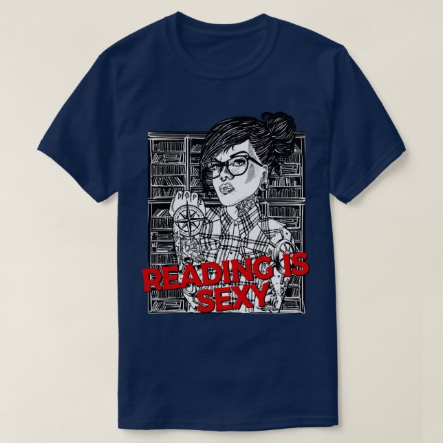 Reading is Sexy T-Shirt (Design Front)