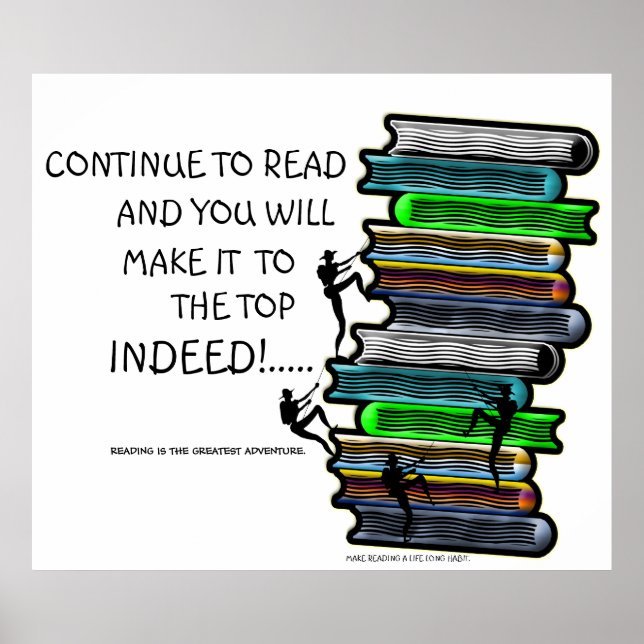 Reading is the Greatest Adventure Poster (Front)
