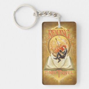 Reading is Time Travel Key Ring