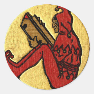 Reading Jester Classic Round Sticker