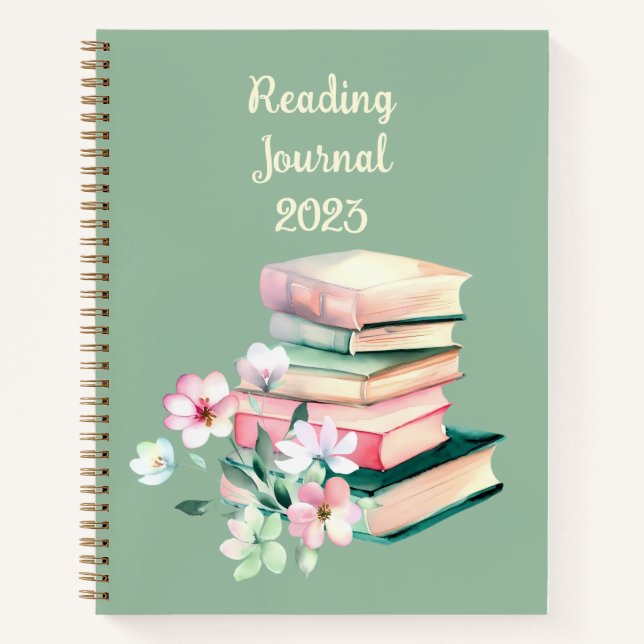 Reading Journal Personalised  Notebook (Front)