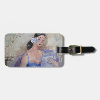 Reading Lady by Marie Theron Luggage Tag