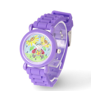 Reading ladybug kid watch