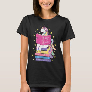 Reading Library Unicorn Read Books Lover Reader T-Shirt