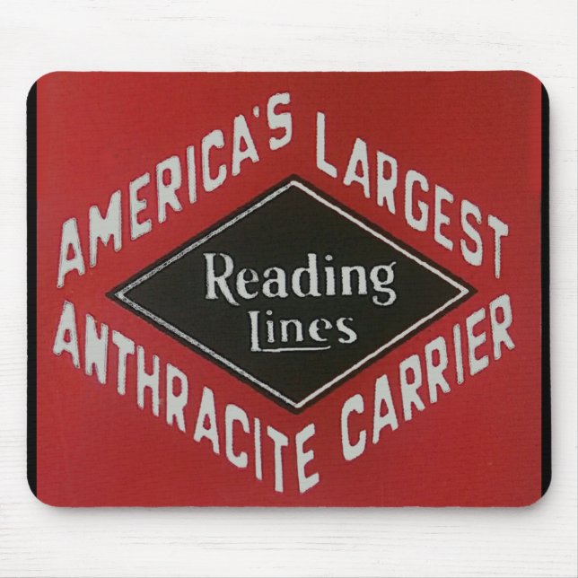 Reading Lines America's Largest Anthracite Carrier Mouse Mat (Front)