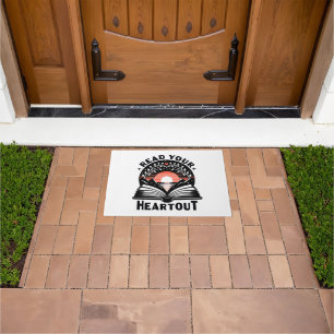 Reading Lover Read Your Heart Out Book Nerd Doormat