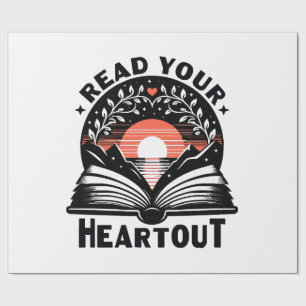 Reading Lover Read Your Heart Out Book Nerd Wrapping Paper
