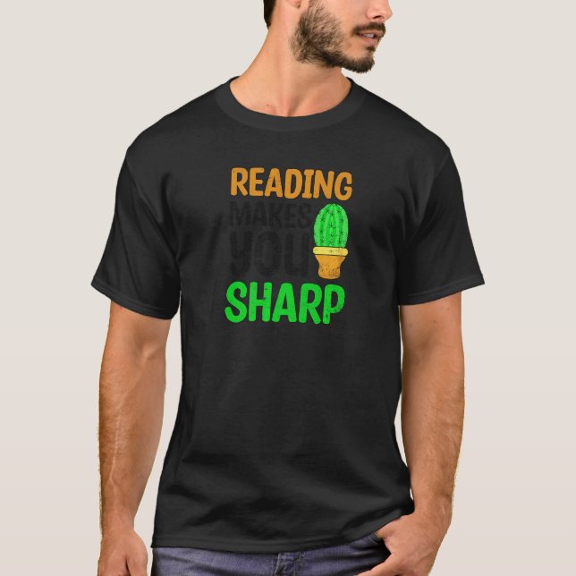 Reading Makes Sharp Ela Teacher T-Shirt (Front)