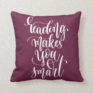 Reading Makes You Smart Cushion