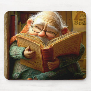 Reading Man Mouse Mat