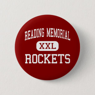 Reading Memorial - Rockets - High - Reading 6 Cm Round Badge