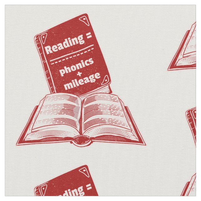 Reading mileage Phonics  Fabric (Close Up)