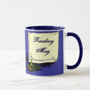 Reading Mug Vintage Book with Candle