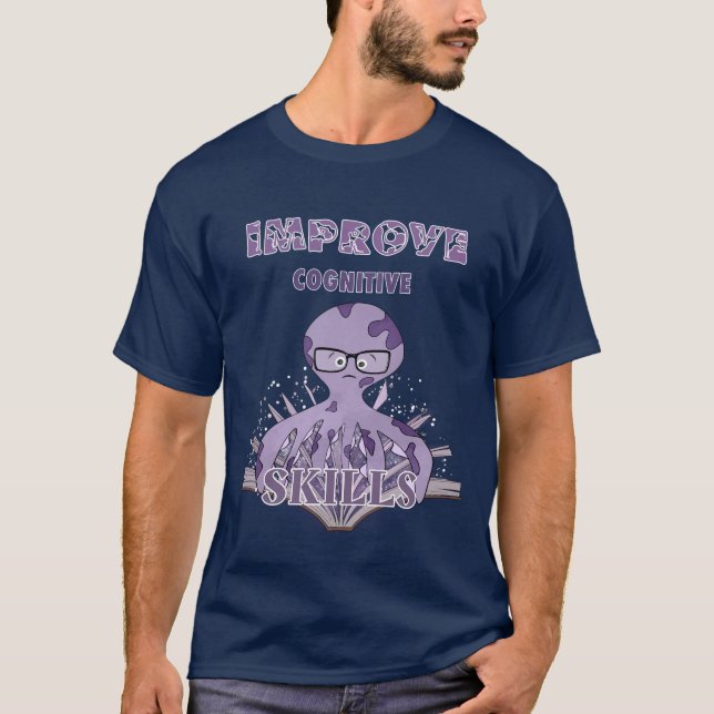 Reading octopus T-Shirt (Front)