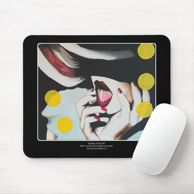 ‘Reading of the Will’ Painting on a  Mouse Mat (With Mouse)