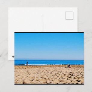 Reading on the Sandy Beach Postcard