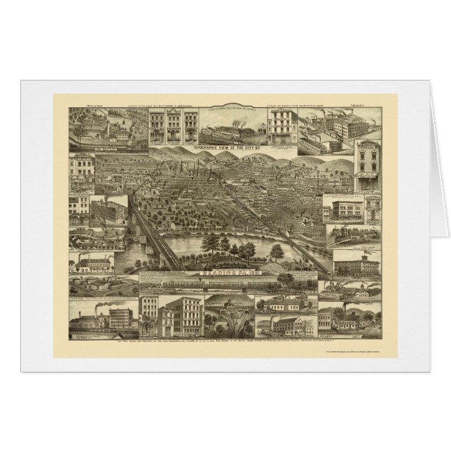 Reading, PA Panoramic Map - 1881 (Front Horizontal)