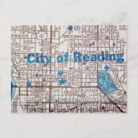 Reading, PA Vintage Map