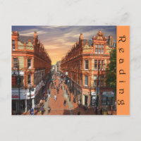 Reading Postcard - view of Queen Victoria Street