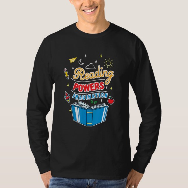 Reading Powers Imagination T-Shirt (Front)