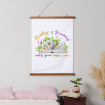 Reading Quote Wall Tapestry – Bookish Room Decor