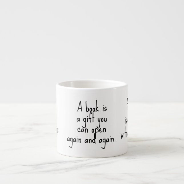 READING QUOTES TO iNSPIRE Espresso Cup (Front)