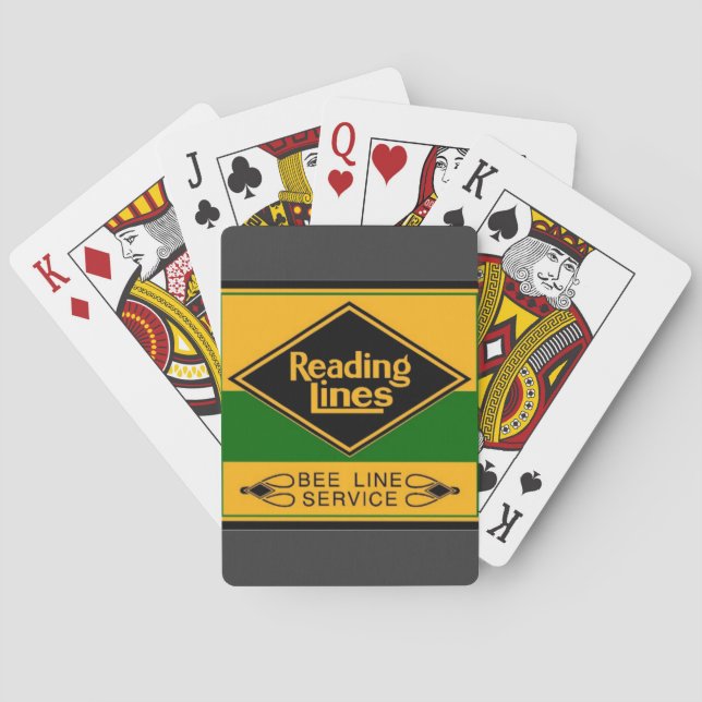 Reading Railroad,Bee Line Service Playing Cards (Back)