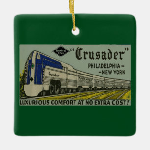 Reading Railroad Crusader 1937 Ceramic Ornament
