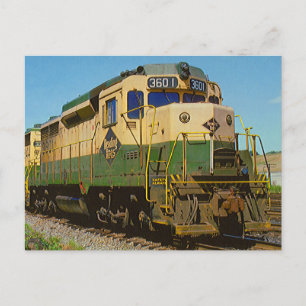 Reading Railroad GP-30 #3601 Postcard