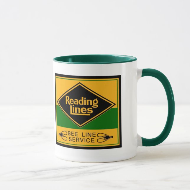 Reading Railroad Lines, Bee Line Service Mug (Right)