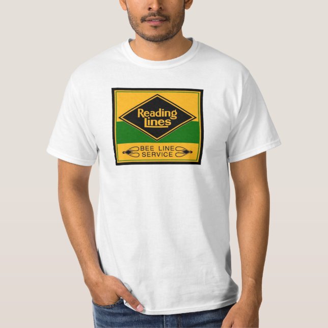 Reading Railroad Lines, Bee Line Service T-Shirt (Front)