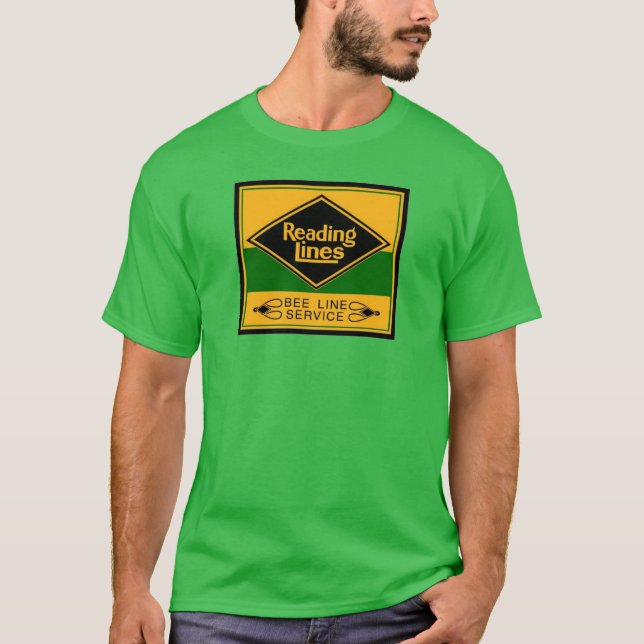 Reading Railroad Lines, Bee Line Service T-Shirts (Front)
