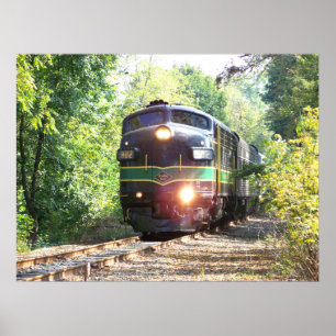 Reading Railroad Lines FP7 Diesel Locomotive 902 Poster