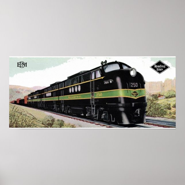 Reading Railroad Lines FT 250 Poster (Front)