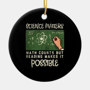 Reading - Reading Makes It Possible Ceramic Tree Decoration