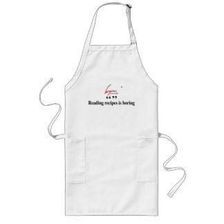Reading recipes is boring Apron
