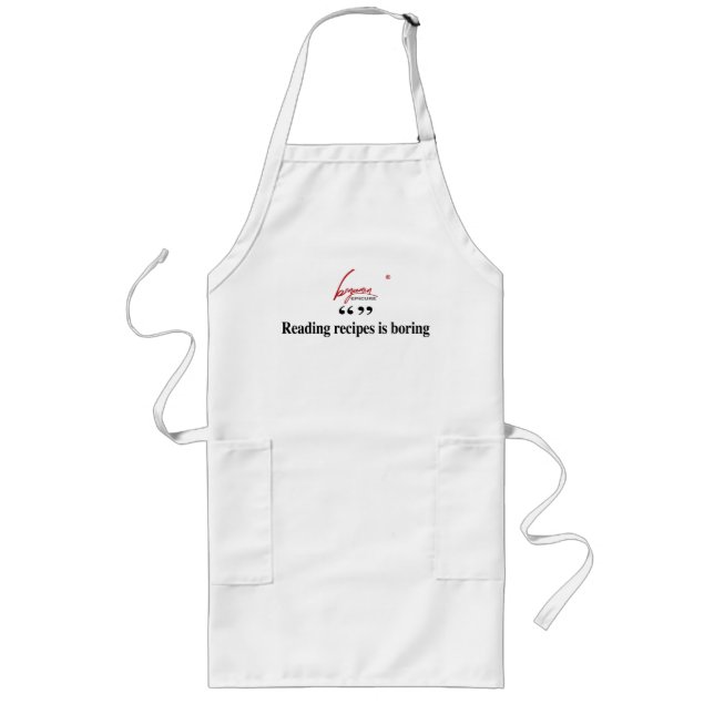 Reading recipes is boring Apron (Front)
