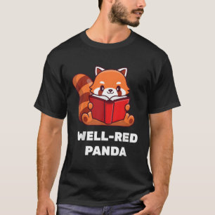 Reading Red Panda Book Nerd T-Shirt